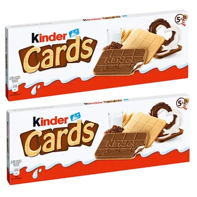 Image de Kinder Cards gaufrettes croustillantes spécialités au cacao 128g pack de 2