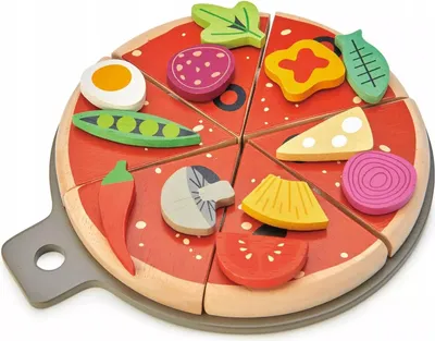 Produktbild von Tender Leaf Holz Pizza Spielzeug - Pizza Party Set für Kinder