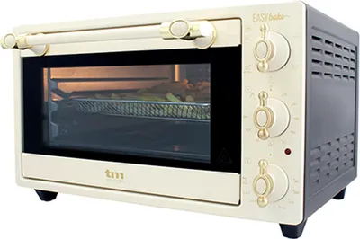 Produktbild von TM Electron EASYBAKE TMPHO020REB Mini-Backofen im Retro-Design mit de-Funktion ölfreie Fritteuse, 20Liter, einstellbare Temperatur 80ºC bis 250ºC, 5 Funktionen, inkl. 4 Zubehörteile.
