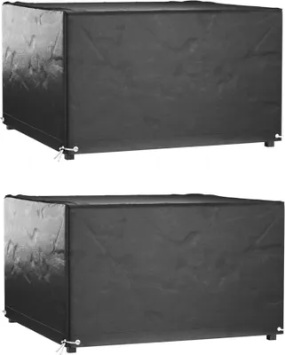 Obrázok produktu pre Obaly na záhradný nábytok 2 ks 8 očiek 132x132x80 cm štvorcové