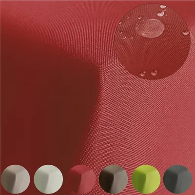 Produktbild von cleanlevel-est-2016 Tischdecke Rot 160cm Rund, Outdoor, 100% Polyester, Lotuseffekt, Fleckenschutz, wasserabweisend