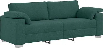 Immagine prodotto di vidaXL Divano a 3 posti verde scuro 220 cm in tessuto