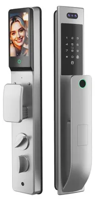 Produktbild von ZELURXX Outdoor Wasserdichte Gesichtserkennung Smart Türschloss, Fingerabdruck, Passwort, Fernbedienung, automatische Installation