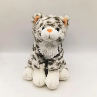 Image de Chat rayé gris en peluche