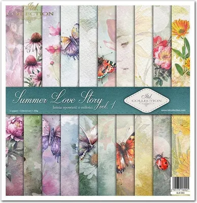 Produktbild von Scrapbooking-Papier Set 30×30 cm – SLS-063 Summer Love Story vol. 1 – ITD Collection
