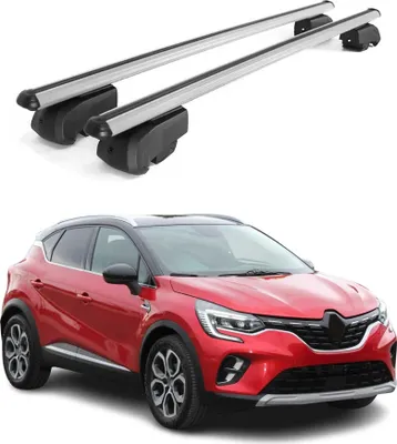 Image de Barres de toit Transversales pour Renault Captur 2020-2023 Alu Gris ABE