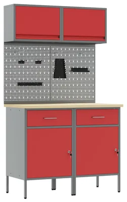 Immagine prodotto di Set di mobili da lavoro con cassetto con blocco 6 pcs Rosso
