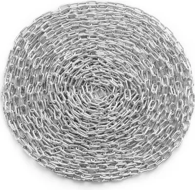 Produktbild von VEVOR explosionsgeschützte Spulenkette, 1/4" x 100', 1540 lbs sichere Arbeitslast, Ringkette aus verzinktem Kohlenstoffstahl, geeignet zum Aufhängen, Camping, Haustiertraktion