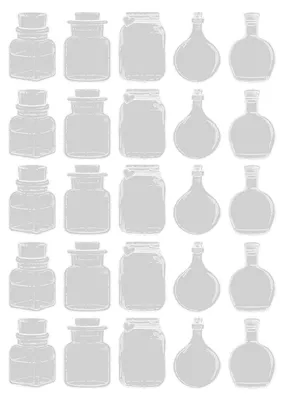 Produktbild von 20 Stück DIY Handgefertigte transparente Lesezeichen aus Trockenblumen, durchsichtige Aufkleber in Form von Gläsern und Flaschen für gepresste Blumen, Seitenclips, Lesezeichen G