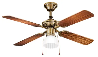 Immagine prodotto di Ventilatore da Soffitto con luce Perenz 7064 OB Noce scuro - Ø 105 cm, 4 Pale, 3 Velocità, Motore AC 50W, Silenzioso, Attacco Lampadina E27