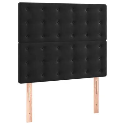Zdjęcie produktu dla Zagłówek czarny 90x5x118/128 cm aksamit