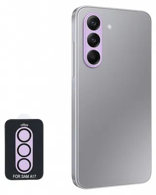 Produktbild von Für Samsung Galaxy A17 5G / 4G Aluminium Schutz Ring Kamera + H9 Tempered Hart Glas Hell-Lila