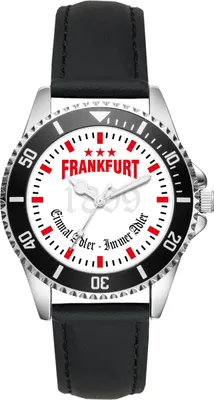 Produktbild von KIESENBERG Herrenuhr Armbanduhr Frankfurt Geschenk Artikel Idee Fan Analog Quartz Uhr L-6043