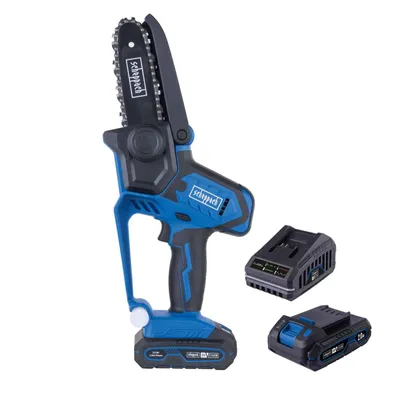 Produktbild von Scheppach Akku Gehölzschneider C-PS100-X Set S2.5 - 127mm Schnittlänge | 4,8 m/sek Schnittgeschwindigkeit | inkl. 2x 2Ah 20V Akku + 2,4A Ladegerät