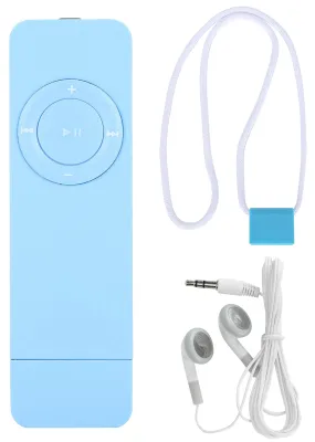 Immagine prodotto di Lettore musicale MP3 portatile con cinturino per ascoltare musicaBlue