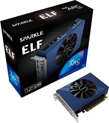 Image de Sparkle Technology Intel Arc A380 ELF - Arc A380 - 6 Go - GDDR6 - 96 bits - 7680 x 4320 pixels - PCI Express x8 4.0 (SA380E-6G)