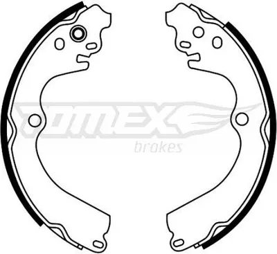 Produktbild von TOMEX brakes Bremsbackensatz Trommelbremse Hinten für SUBARU FORESTER (SG) 228mm TX 22-32