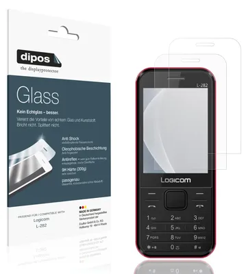 Image de 2x Protection écran pour Logicom L-282 mat Verre souple Film Protecteur 9H dipos