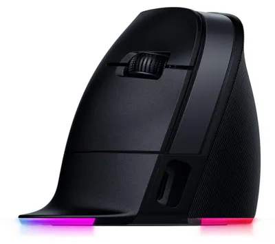 Produktbild von Razer Pro Click V2 Vertical - Vertikale ergonomische kabellose Maus für Rechtshänder - KI Prompt Assistenz - 30K Optical Sensor - Windows & Mac (bis zu 6 Monate Akku-Leistung, 9 Tasten) Schwarz
