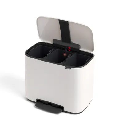 Image de Brabantia Bo Treteimer weiss, 3 x 11 L