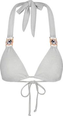 Produktbild von Moda Minx Bikinioberteil Lumiere Amour Triangle mit tollem Steinbesatz White L