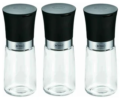 Produktbild von RÖSLE Gewürzmühlen Set 3 teilig Schwarz 13076