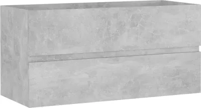 Produktbild von vidaXL Waschbeckenunterschrank Betongrau 90x38,5x45 cm Holzwerkstoff