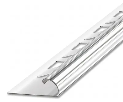 Produktbild von Dalsys Fliesenschiene Viertelkreis 250cm x 10mm Edelstahl poliert