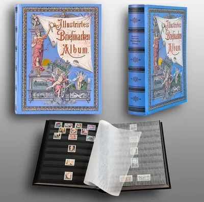 Produktbild von Prophila Collection Nostalgie-Album II 60 Schwarze Einsteckseiten für Briefmarken