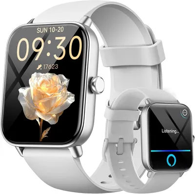 Produktbild von Smartwatch Herren Damen mit Telefonfunktion,1.8" Smart Watch Fitnessuhr mit Whatsapp und Alexa,Herzfrequenz Schlafmonitor,120+ Sportmodi Fitness Tracker,IP68 Wasserdicht Uhren für Samsung/Android/iOS
