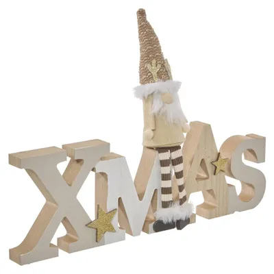 Produktbild von Dekoratives Holzschild "Weihnachtszwerg", L 30 cm