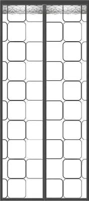 Produktbild von Famanu Magnetische Türvorhang - 100 x 210 cm - Wärmeschutz - Winddicht