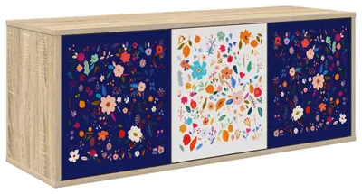 Immagine prodotto di vidaXL Mobile TV sospeso a parete MAINZ, 102 x 33 x 40 cm, effetto legno rovere Sonoma