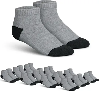 Obrázek produktu pro hemmy pracovní ponožky sneaker socks ( balení 12 ks - 39-42 ) "light grey" Prodyšné bavlněné funkční ponožky krátké, do pracovní a trekové obuvi