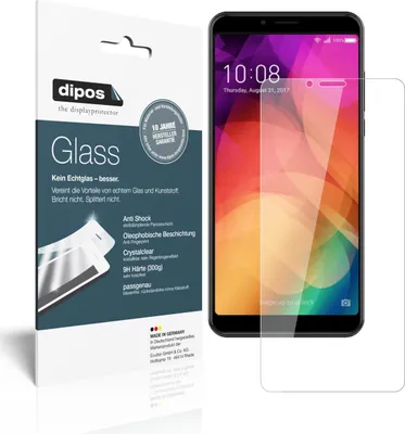 Produktbild von 1+1x Schutzfolie für Coolpad Note 8 - Anti-Shock 9H Folie dipos Glass