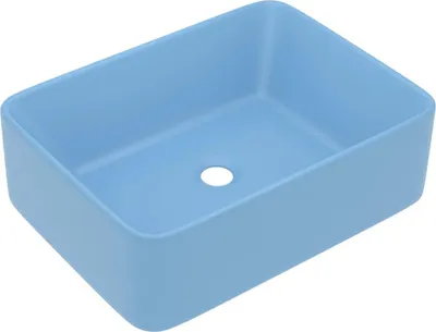Obrázek produktu pro vidaXL umyvadlo Matt Light Blue 41x30x12 cm Keramika