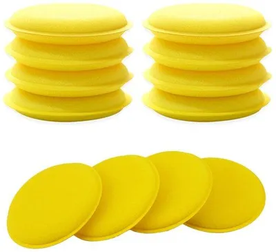 Produktbild von Autopolijstpads - Gele schuim applicatorpads - Voor Auto - 12 Stück