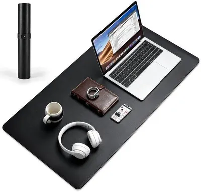 Obrázek produktu pro Desktopper 80 x 40 cm, podložka myši,Polyuretankůže a černá