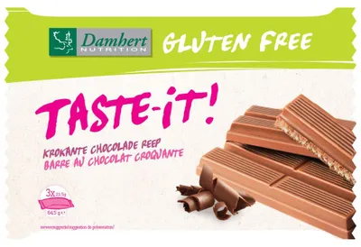Produktbild von Damhert Taste-It Schoko-Waffel-Riegel 64,5g