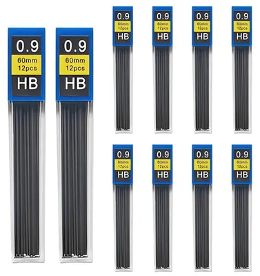 120 Stück 0,9 mm HB-Minen für Druckbleistifte, Ersatzminen
