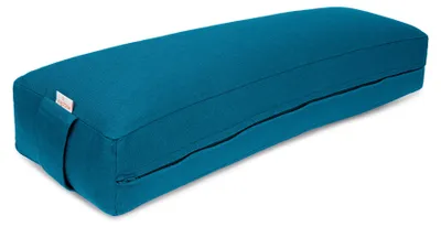 Produktbild von yogabox Pranayama Kissen BASIC - petrol 70 x 20 x 10 cm Buchweizenschalen