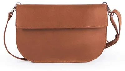 Produktbild von Handtasche mit Überschlag, cognac.
