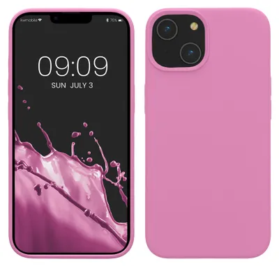 Produktbild von kwmobile Handyhülle für iPhone 14 Hülle, für iPhone 14 Case - Hülle Silikon - kabelloses Laden - rosa lavendel