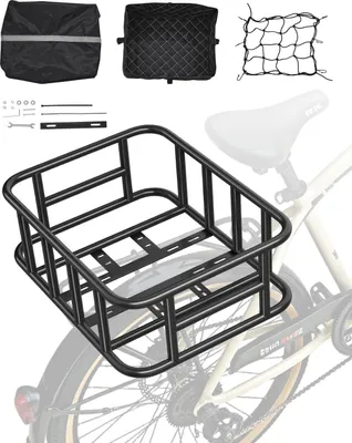 Zdjęcie produktu dla Tylny kosz rowerowy Bagażnik Siatka bagażowa Tylny kosz rowerowy 435x330x155mm