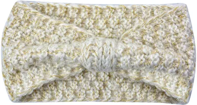 Produktbild von Clayre & Eef Stirnband Frauen 10x22 cm Weiß Beige Synthetisch