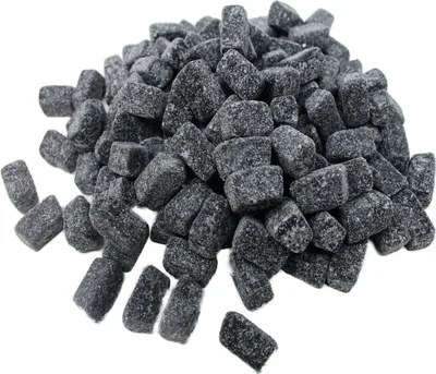 Produktbild von Lakritz Sukay kleine Hartlakritz Stücke mit einer Zuckerkruste 1000g