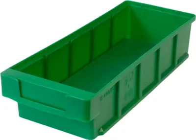 Produktbild von SuperSparSet 10x Regalkasten Classic | Grün | HxBxT 8,3x15x50cm | Polypropylen | Sichtlagerkasten, Sortimentskasten, Sortimentsbox, Kleinteilebox