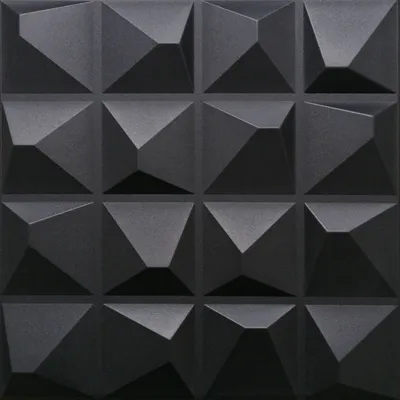 Immagine prodotto di DECCART | Pannelli 3D per pareti e soffitti | SET 48x 50x50cm | 12 m² | Soffitti decorativi in schiuma casetone | Nero