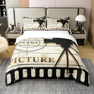 Zdjęcie produktu dla Komplet pościeli 220x240 cm, 100% bawełna, wielokolorowy, zawiera 2 poszewki na poduszki 80x80 cm