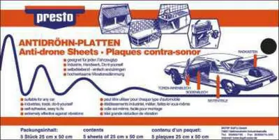 Image de PRESTO Tapis anti-bruit Presto Plaques anti-bruit aluk.